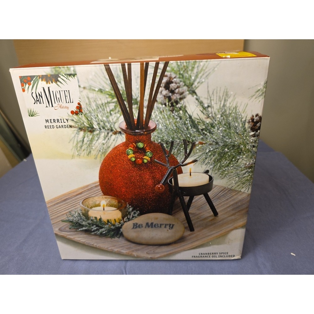 Reed Garden Brand New In Box. Merrily Reed Garden. Cranberry Spice Complete Set.
